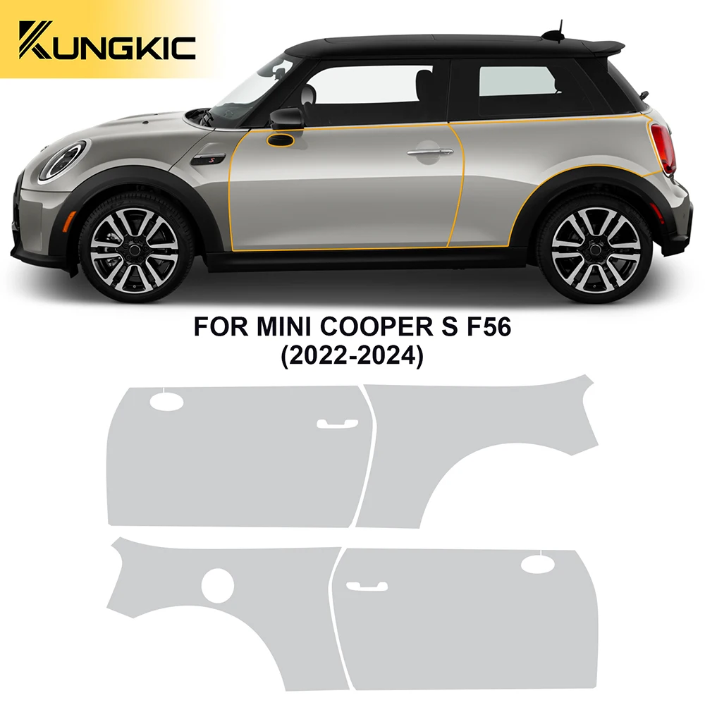 Brotect Pellicola Protettiva Per Mini Cooper F56 LCI II (2 Pezzi) – Trasparente Anti-Impronte Made In Germany - 4