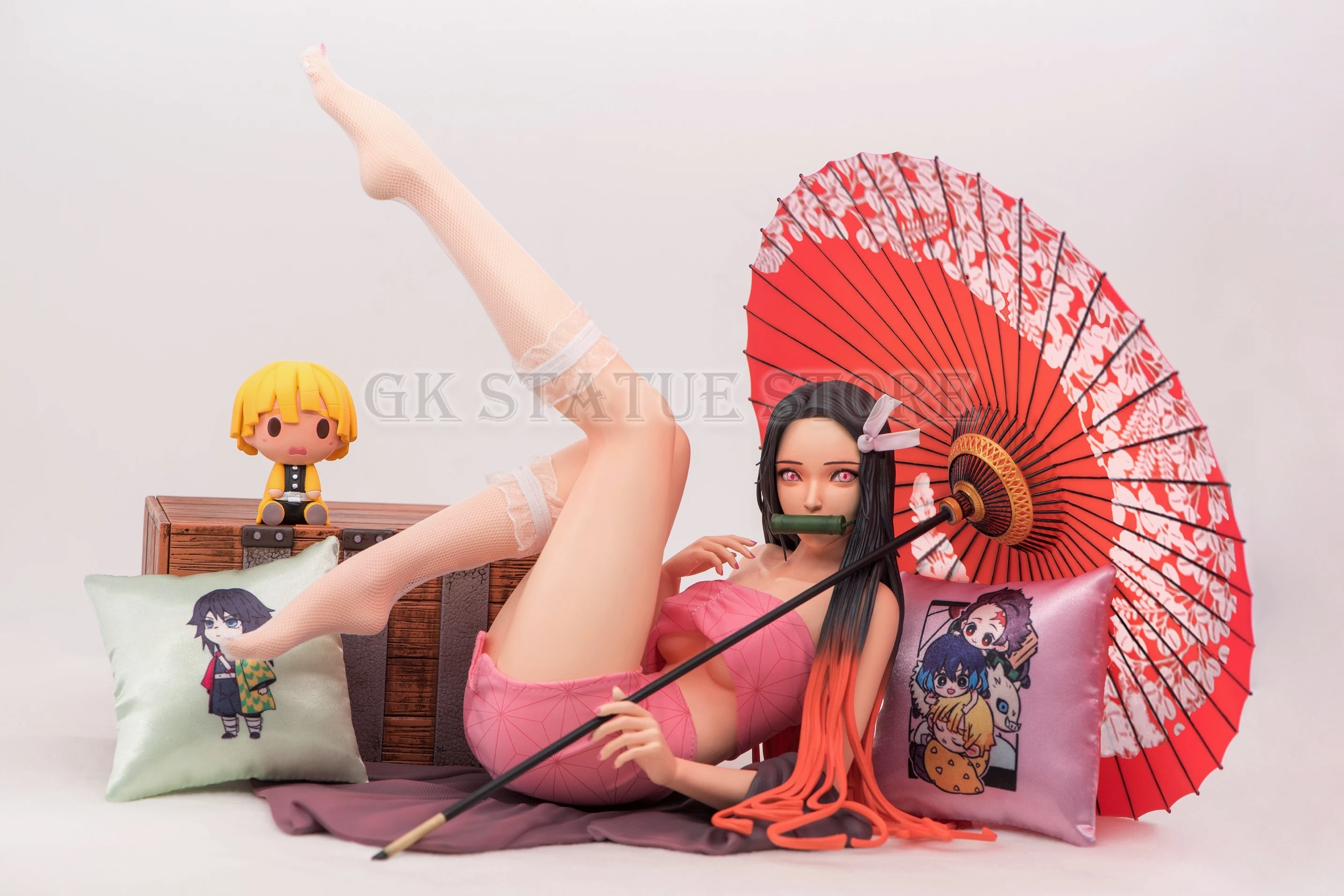 

Demon Slayer Kamado Nezuko gentleman GK Original Product statue Anime model Toy Gift for kid