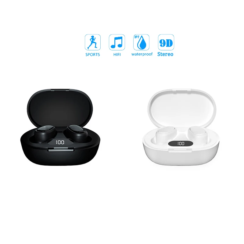 E7S Wireless Earphones Bluetooth Earphone Sports Gaming Headset for iPhone Huawei Samsung For IOS Android Blurtooth earphon