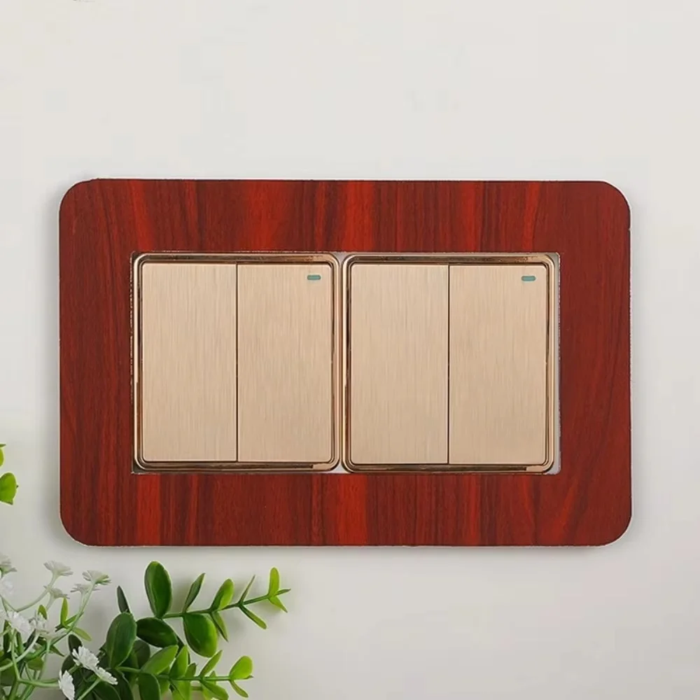 Contemporary Acrylic Aluminum Wall Plate Sticker