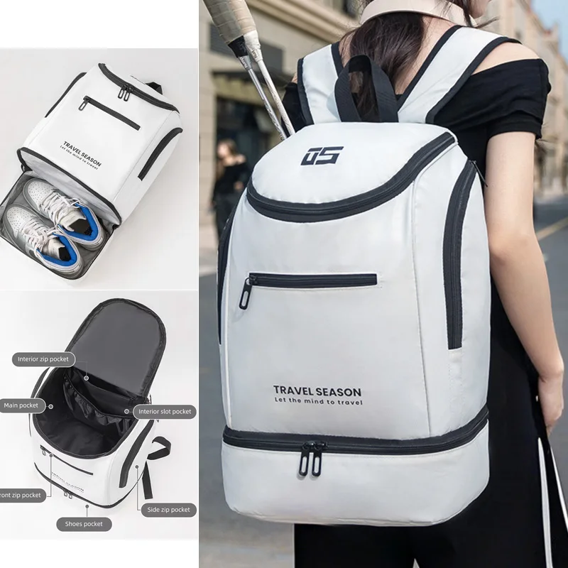 Terylene Outdoor Climbing Backpack with Shoe Pocket for Sports Travel