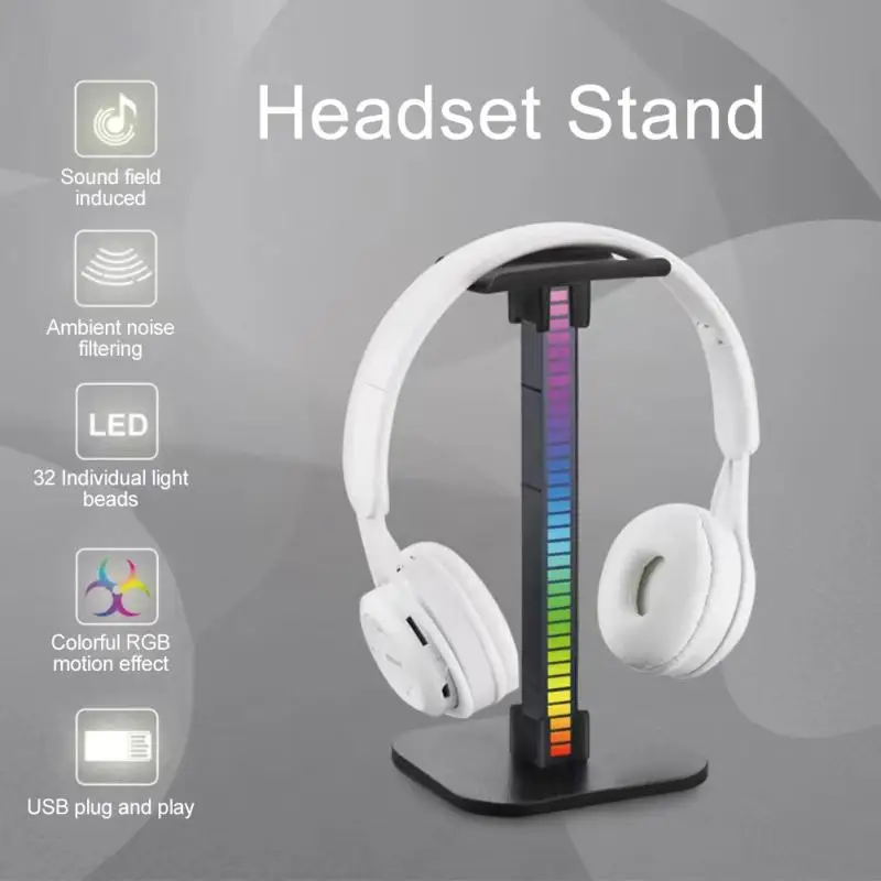 

Подставка для игровых наушников с двумя USB-портами
