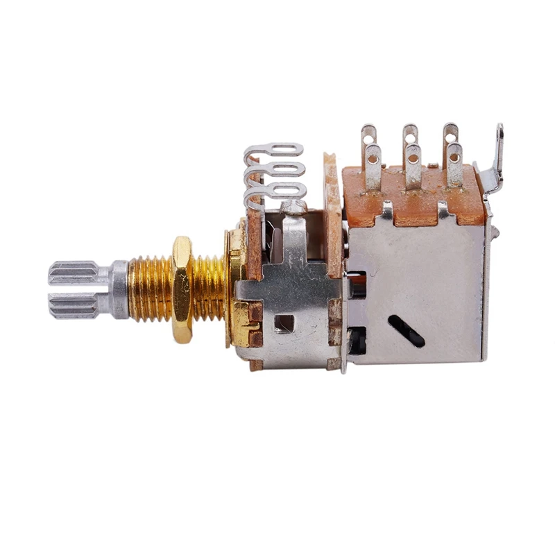

6X Guitar Pots 500K Short Split Shaft Audio Taper Push/Pull Potentiometer