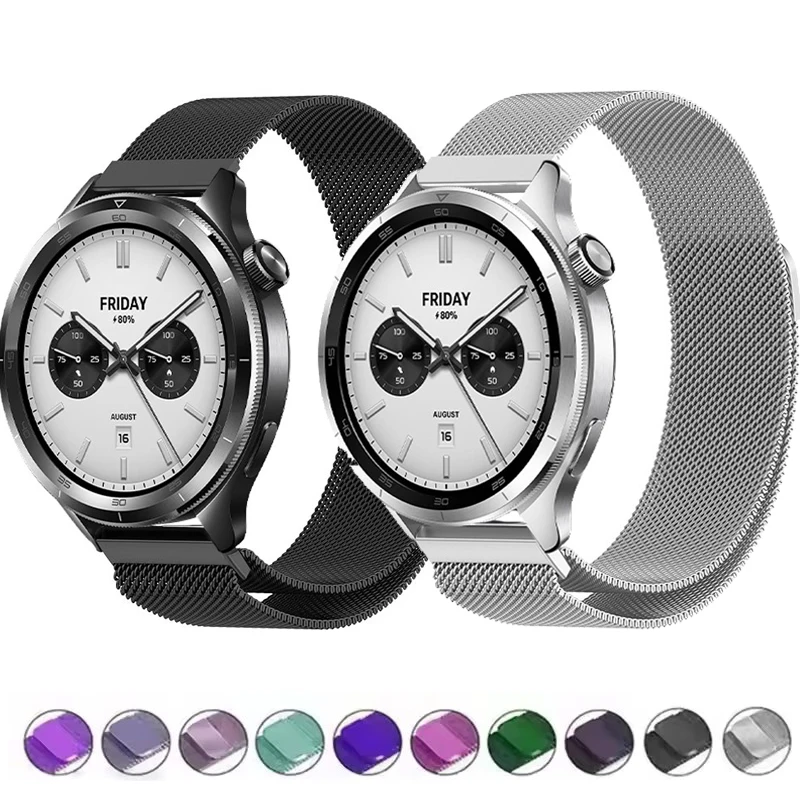 Elegant 22mm Milanese Stainless Steel Watch Strap - Classic Metal Solo Loop Wristband