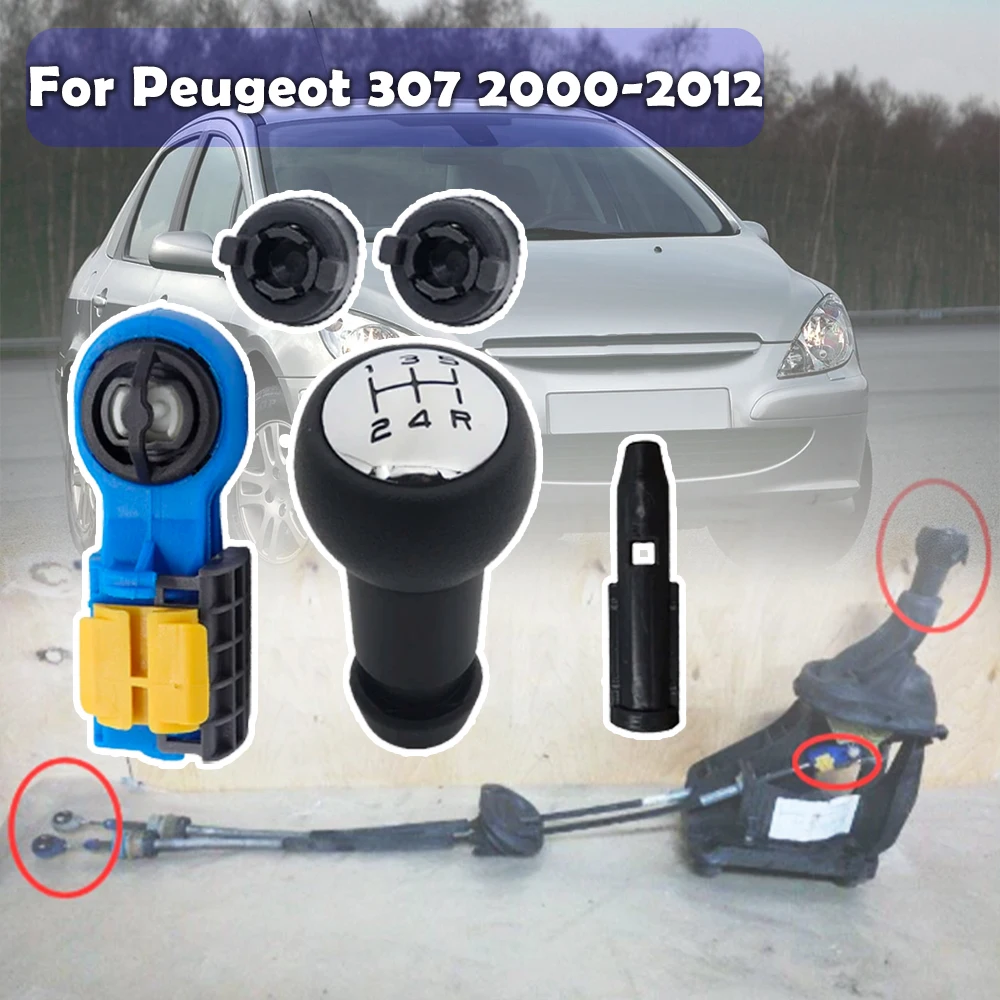 Gearbox Repair Kit For Peugeot 307 2000-2012 GRAND PICASSO 5Speed Knob Pen Linkage Control Cable Manual Transmission Rebuild