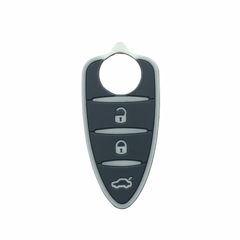 Car Key Shell 3 Button Luminous Silicone Pad for Alfa Remote Key Shell For Alfa Romeo Mito Giulietta 159 GTA 4C