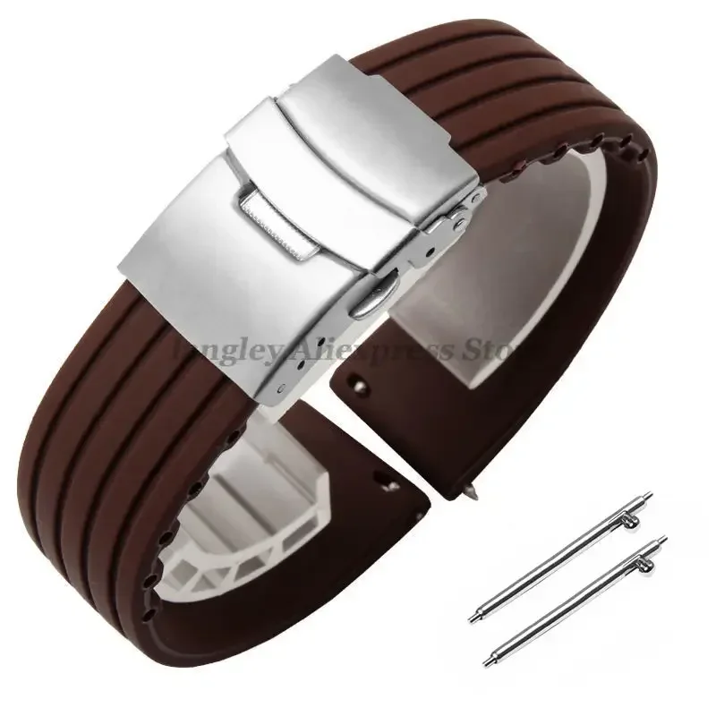 Versatile Quick Release Silicone Watchband - Multiple Sizes with Rubber Straps