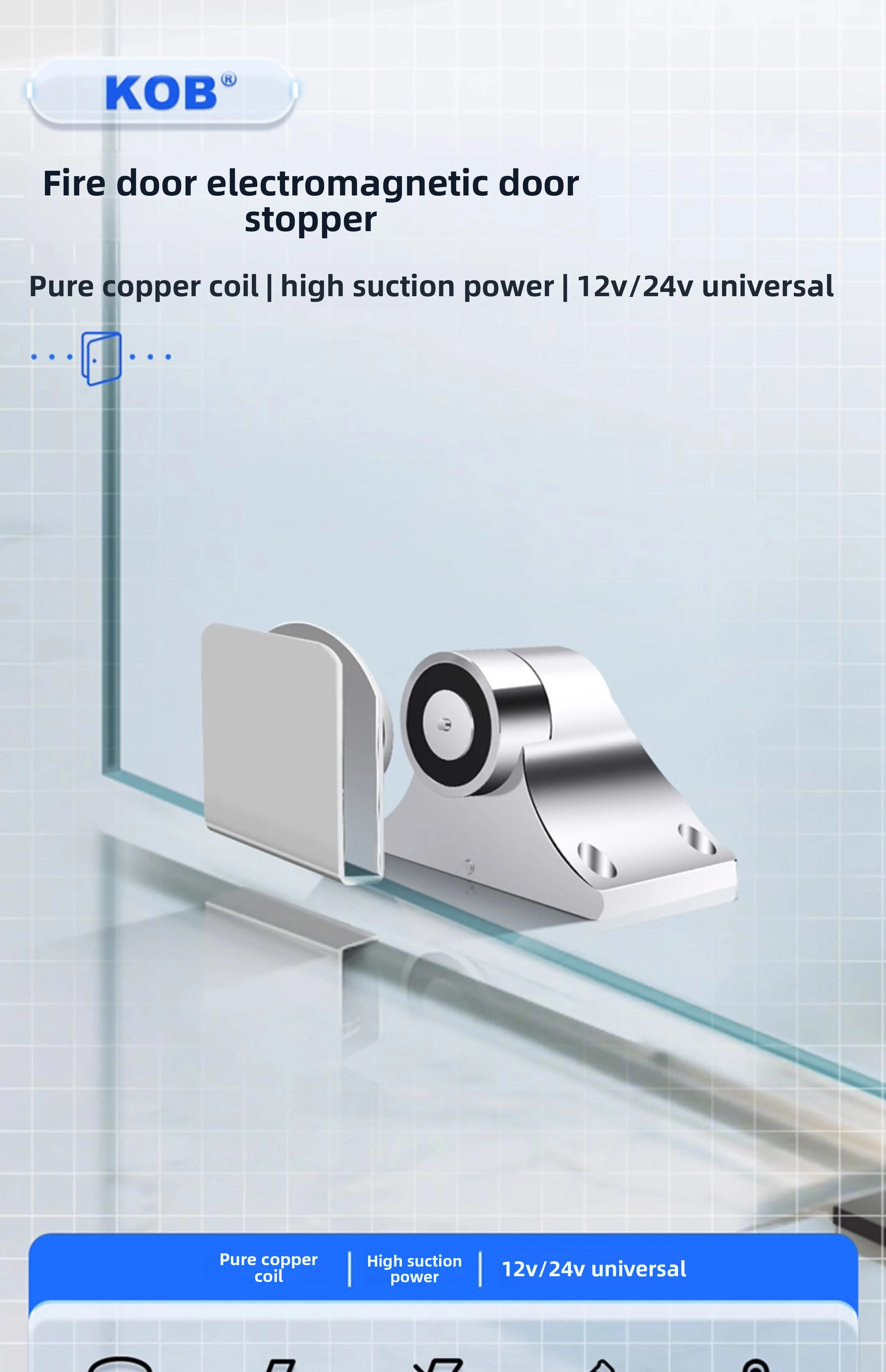 Fireproof Electromagnetic Door Absorber Electromagnetic Release Device Wanda Pla