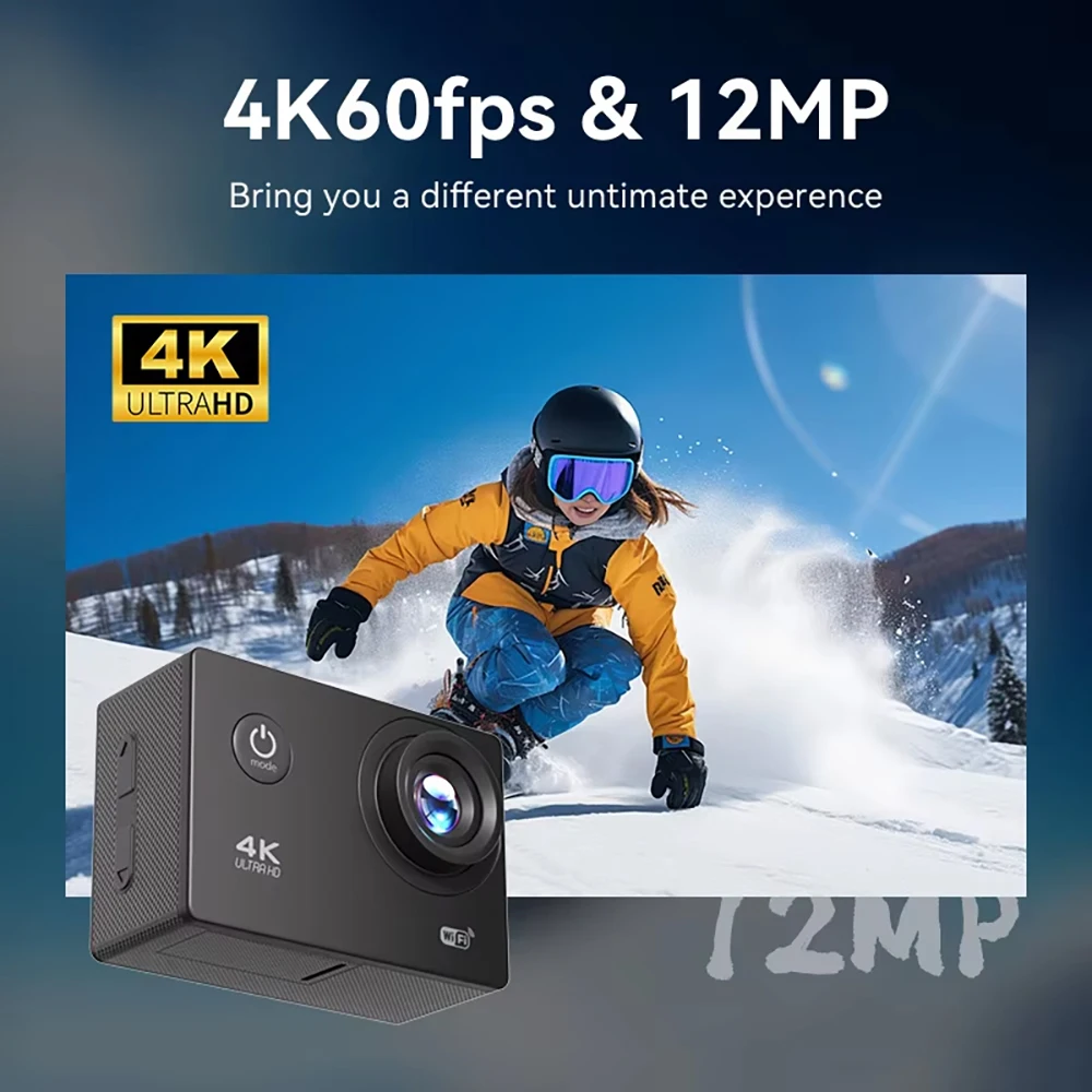 Caméra d'action 4k étanche avec wifi et télécommande_voghion.com
