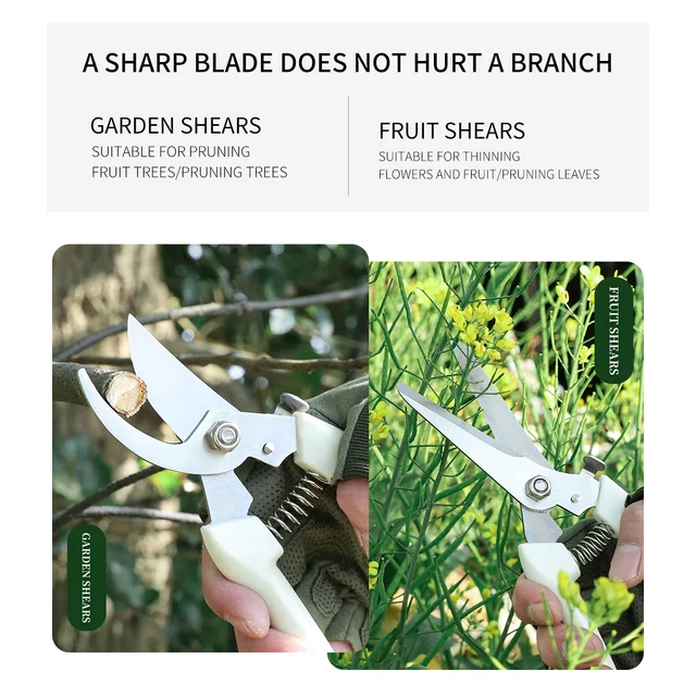 Pruning Garden Scissors Professional Garden Trimmer Orchard Scissors Hand Tools Bonsai Gardening Chopper Pruning Scissors 6