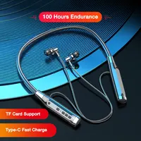 EARDECO 100 Hours Playback Bluetooth Headphone Neckband Wireless Headphones Bass Auriculares Bluetooth Earphone with Mic Stereo