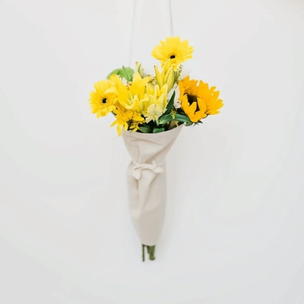 Verstärkte Blumenverpackungstasche Handgefertigte Tragbare Blumenstrauß-Verpackungstaschen Wiederverwendbare Hängende Blumenstrauß-Aufbewahrungstasche Gärtner-Geschenke – Detail 5