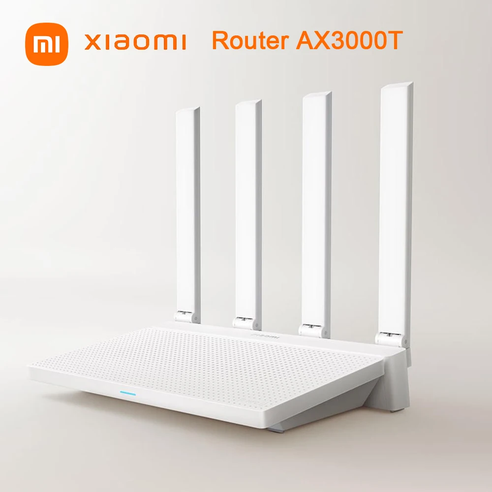 

Xiaomi Router AX3000T WiFi 6 Mesh Networking 3000Mbs Gigabit Ethernet Ports Gaming Accelerator Repeater Modem Signal Amplifier