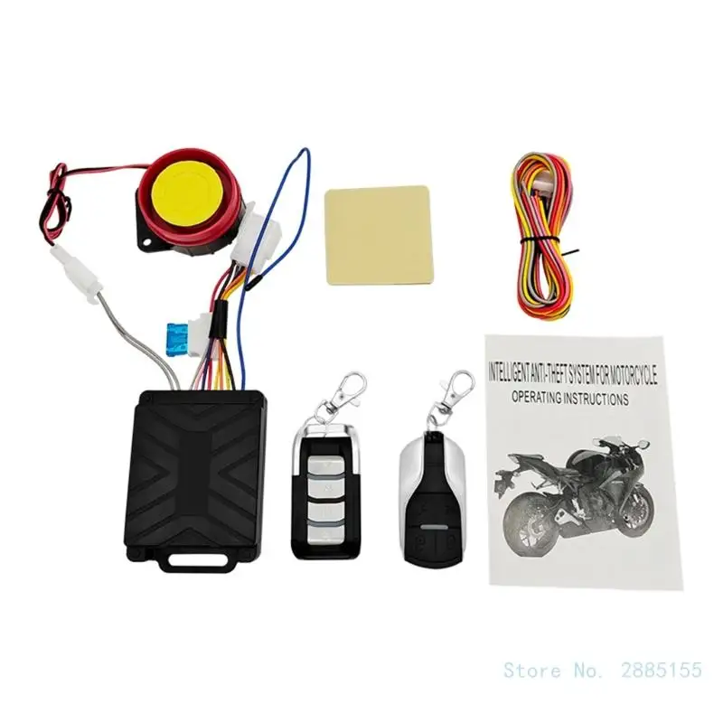 

12V Motorcycles Bike Security Alarm System Anti-theft Scooter 125db Remote Control Keys Engine Motorbike Speaker