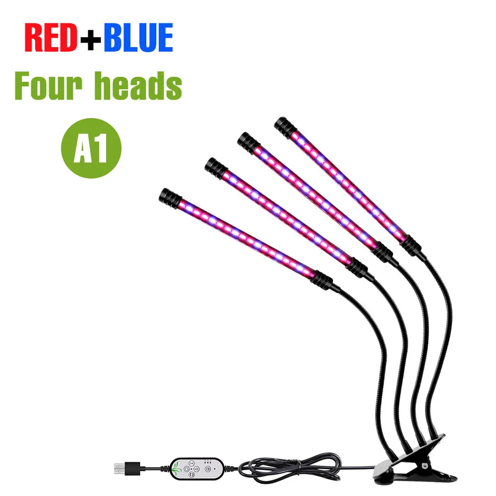 Full Spectrum LED Grow Light with USB and Dimmable Timing