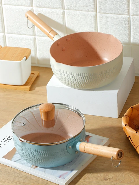 Porcelain Enamel kitchen utensils pans 20cm Stockpot cookware soup pot  Cooking Pots kitchen Pots For Gas and induction Cooker - AliExpress