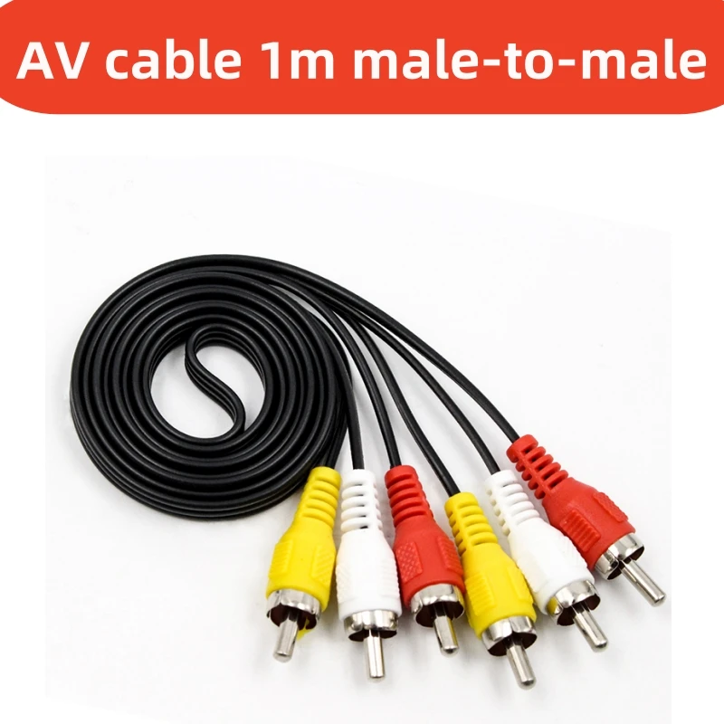 Cavo Rca Av Composite Audio Video Av Line Cord Adapter Cavo Di Alta Qualità Placcato In Oro Per Stb Dvd Tv 1M