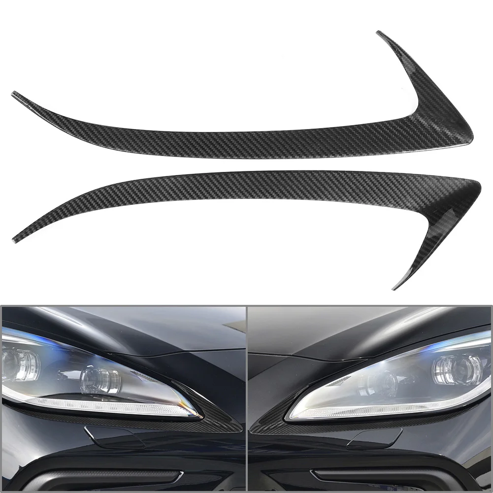 

Dry Carbon Fiber Car Headlight Headlamp Eyebrows Eyelids Frame Trim Cover For Toyota GR86 For Subaru BRZ 2020 2021 2022 2023