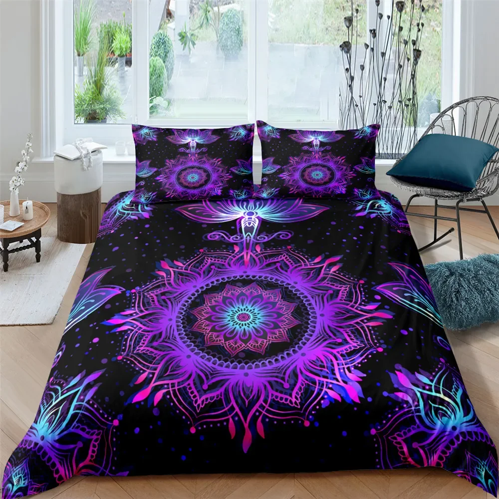 Boho Bloemen Dekbedovertrek Moderne Stijl Abstracte Kunst Beddengoed