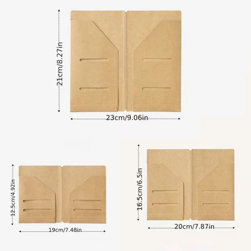Portable Kraft Paper Refillable Travel Journal with Organizer Inserts