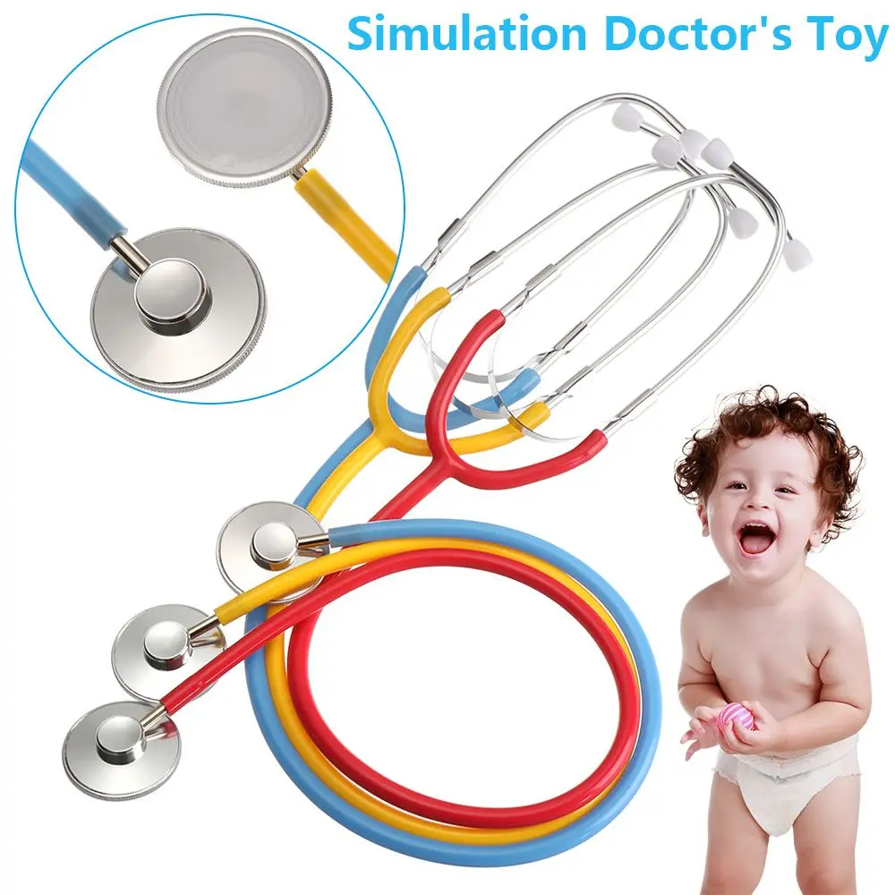 Children Plastic Stethoscope Toy Simulation Doctor's Toy Family Parent-Child Games Imitation Games Hospital Medicine Accessories