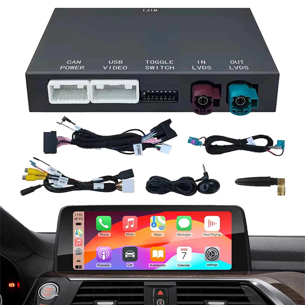 무선 카플레이 플러그 앤 플레이 안드로이드 오토 NBT 모듈 NBT 시스템 미러링크 모듈 (BMW F7 F10 F15 F20 F25 F30 F80 용)