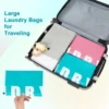Laundry Bag,2 Pack Travel Laundry Bags for Dirty Clothes,Large Laundry Bags for Traveling,Dirty Clothes Travel Bag, 24" x 36" 4