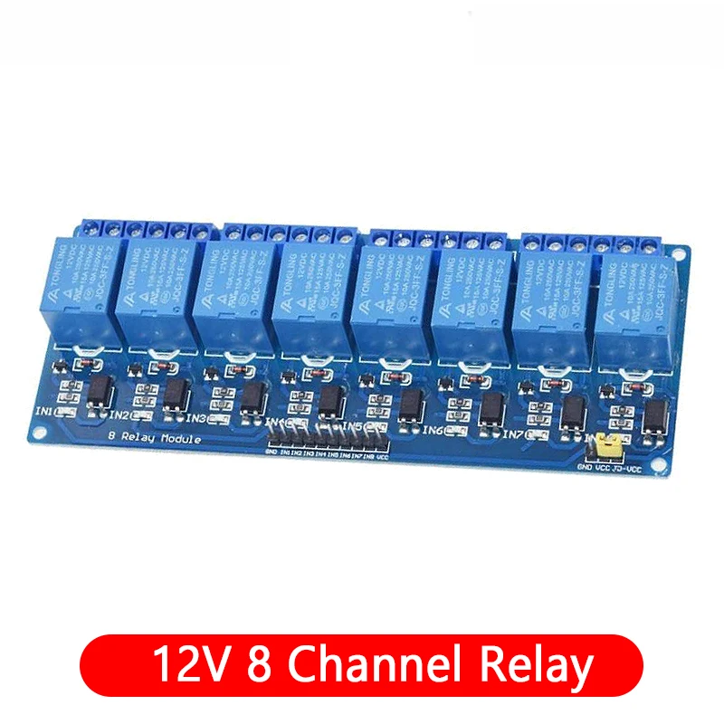 12V 8 channel relay