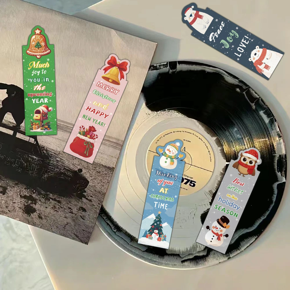 30PCS Alien Christmas Bookmark Decoration Reading Page Book Annotations Students Use Creative Gifts to Mark Cards