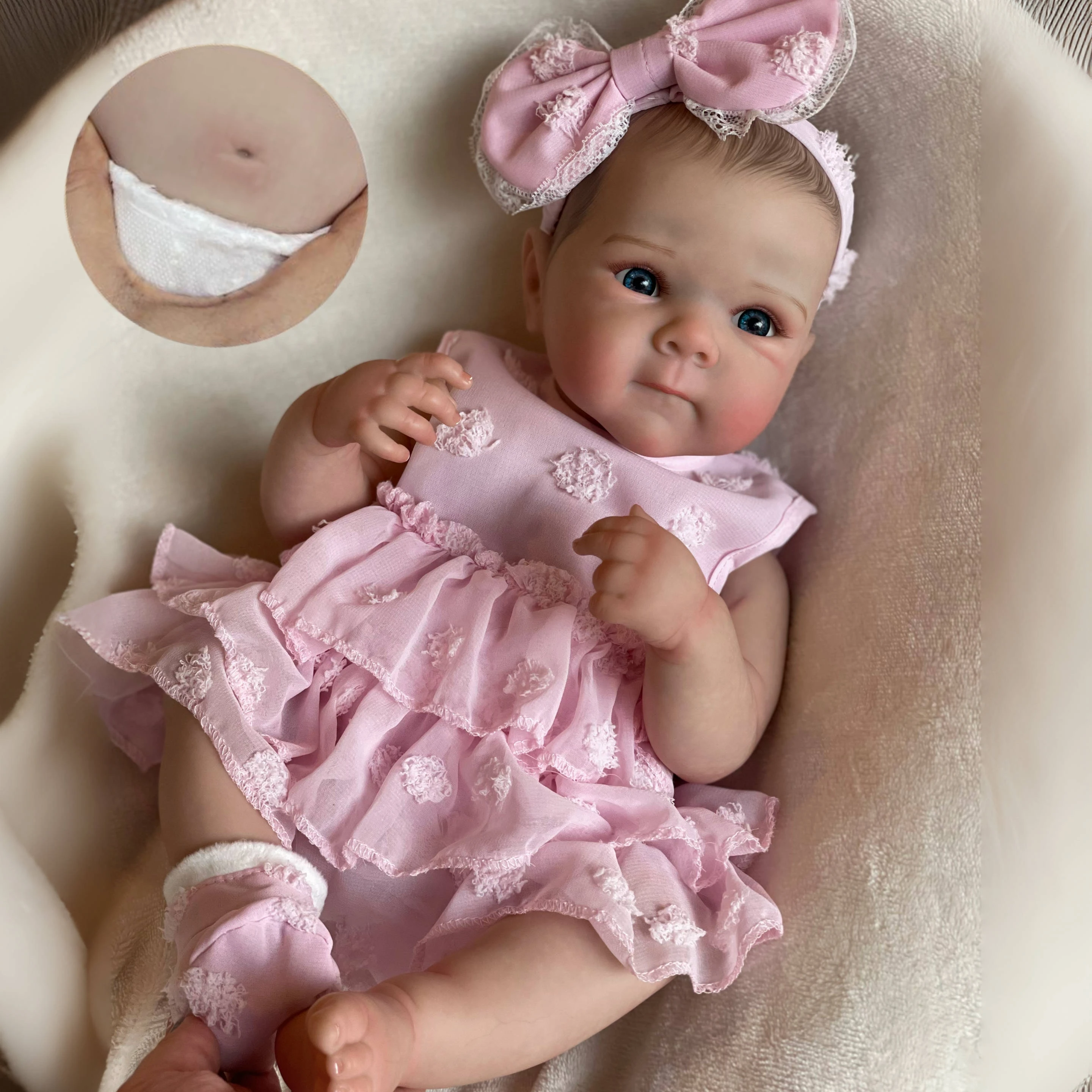 50Cm Girl Bettie Full Body Silicone Vinyl Reborn Dolls Dipinto A Mano Bebe Reborn Dolls Giocattoli Impermeabili Per Bambini Regalo Muecas
