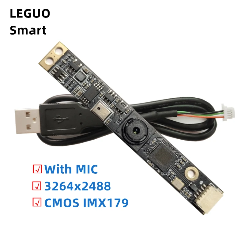 High Speed 8MP USB Camera Module CMOS IMX179 Sensor Mini Webcam USB Plug Play for Creality Falcon 2 Xtool Lightburn Software