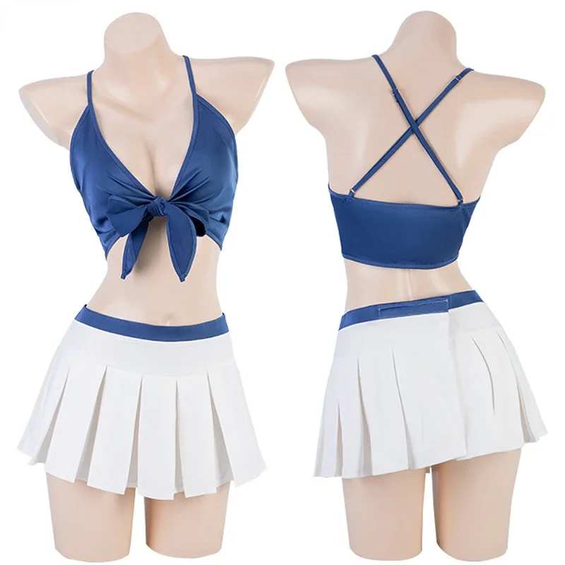 

Beach Party Women School Swimsuit Uniform Costume Student Naval Sailor Swimwear Cosplay 2023 Summer Anime Role Play Outfits