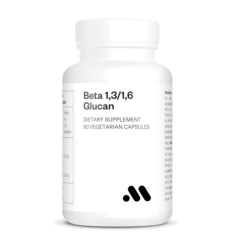β 1.3/1.6 β - glucan 250mg - immunostimulant | non genetically modified and gluten free -60 vegetarian capsules