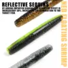 SAMOLLA Floating Worms Bass Fishing Lure Soft Plastic Artificial Bait Ned Wacky Rig Tpe Floating Weightless Leurre Souple Wobble 2