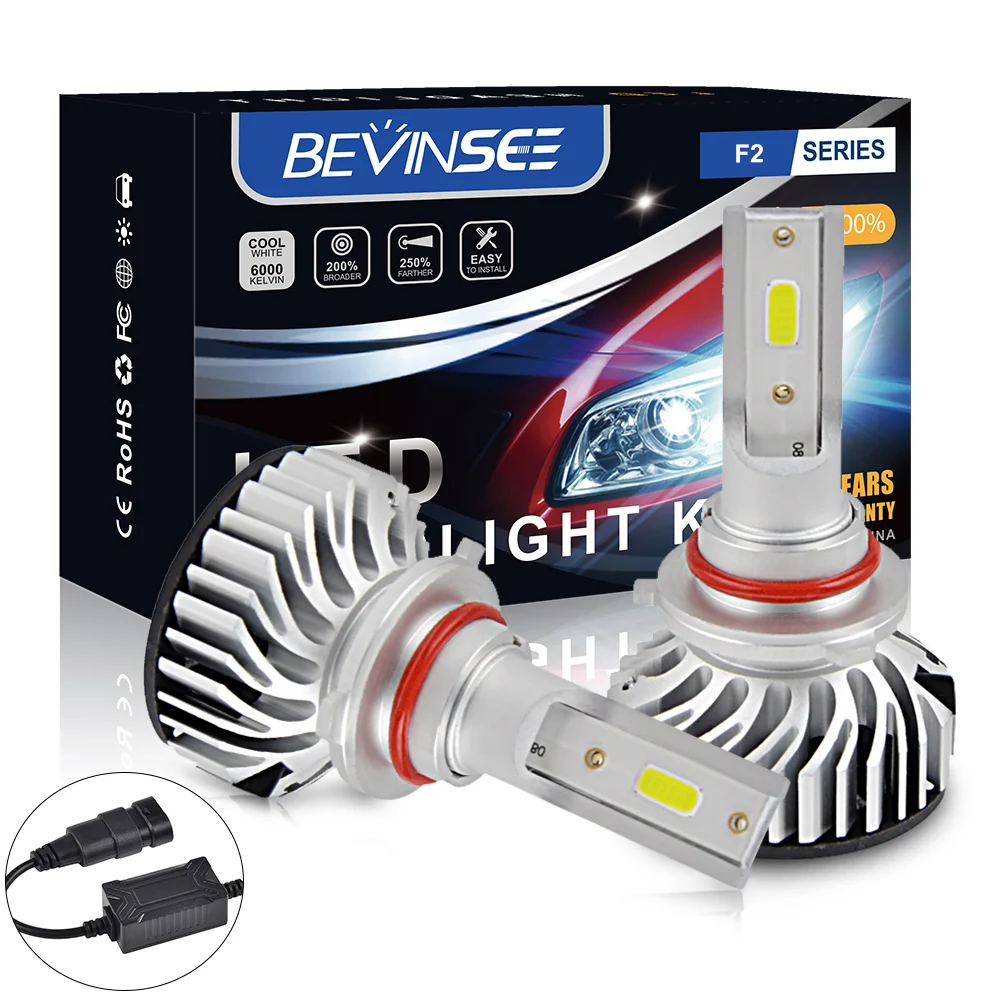 

Bevinsee HB3 9005 LED Headlight Bulb H11 H8 H9 HB4 9006 LED Fog Lights 50W 6000K White Headlamp DRL Daytime Running Car Lamp 12V