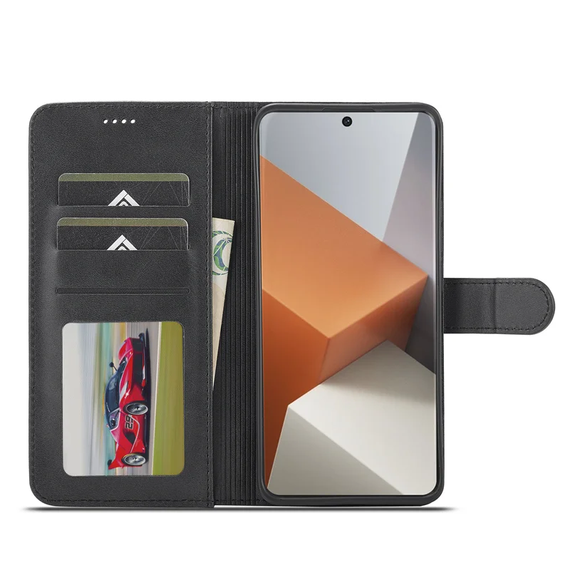 Luxury Flip Leather Wallet Case with Magnetic Card Holder
