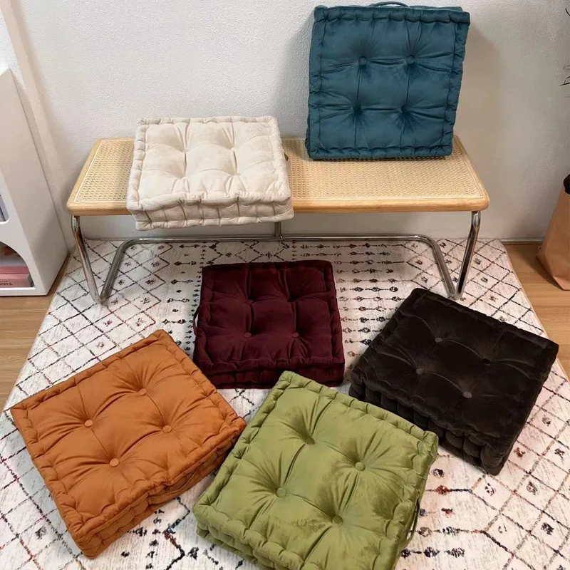

Dutch plush thickened solid color floor cushion, seat cushion, floor cushion, sofa, tatami bench decoration