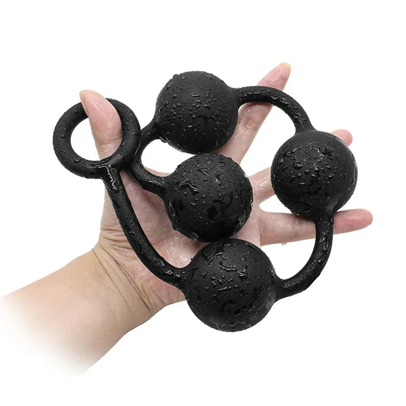 Große Silikon Anal Perlen Kugeln Butt Plug Anus Masturbator Dilatodor Expander Prostata-massagegerät Erwachsene Erotische Sex Spielzeug für Frauen 1
