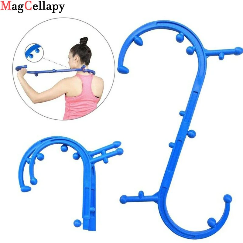 Self Massage S-Shaped Hook Deep Therapy Body Neck Back Buddy Original Muscle Trigger Point Massager