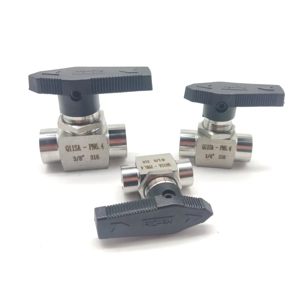

316 Stainless Steel Ball Valve Internal Thread Manual Valve Air Valve Panel Mounting Type G1/8 G1/4 G3/8
