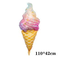 Colorful Candy Ice Cream Foil Balloons for Baby Shower or Birthday Party Decorations (Ice cream C)