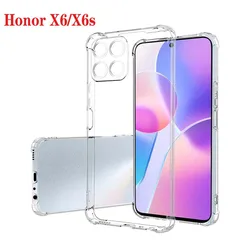 Durable Transparent Shockproof Air-Bag Phone Case - 1.5MM Thick Silicone for Honor X6s (Clear)