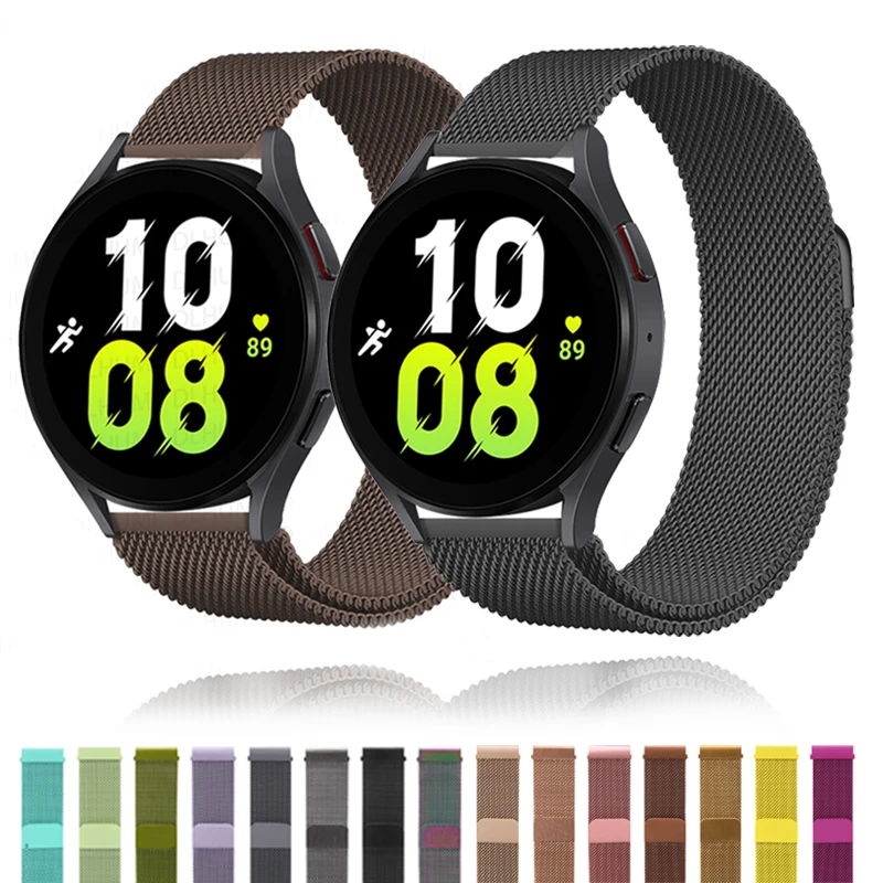 

Milanese Loop Strap For Samsung Galaxy watch 6/5/4 44mm 40mm/5 pro/6 Classic 43mm 47mm Band 20mm/22mm Bracelet Huawei gt 2/3 pro