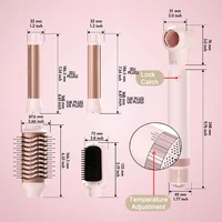 5in1 sèche-cheveux brosse fer à friser sèche-cheveux détachable Auto Wrap bigoudis séchage rapide électrique style souffleur de cheveux brosse 5