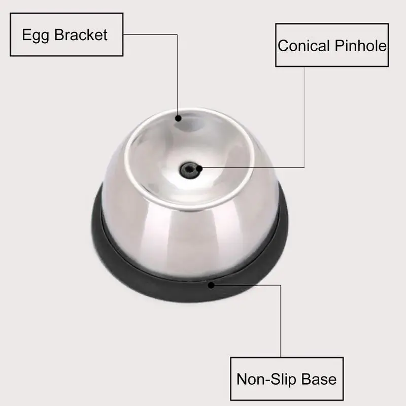Eggshell Separator Egg Chalaza Remover Tool Stainless Steel Egg Piercer Kitchen Needle Egg Punch Endurance Bakery Eggs Separator Piercing Tool Kitchen Accessories