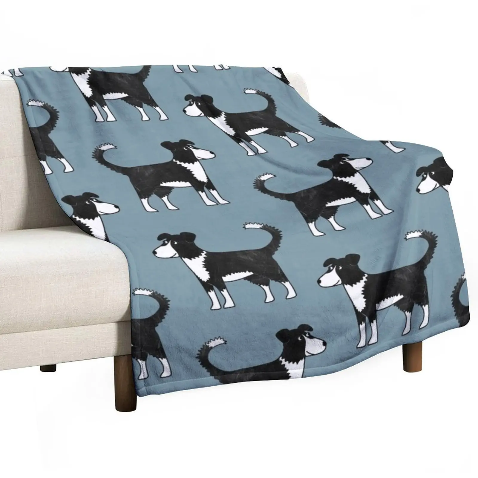 

Border Collie Sheepdog Throw Blanket Retro Blankets Sleeping Bag Blanket Giant Sofa Blanket wednesday