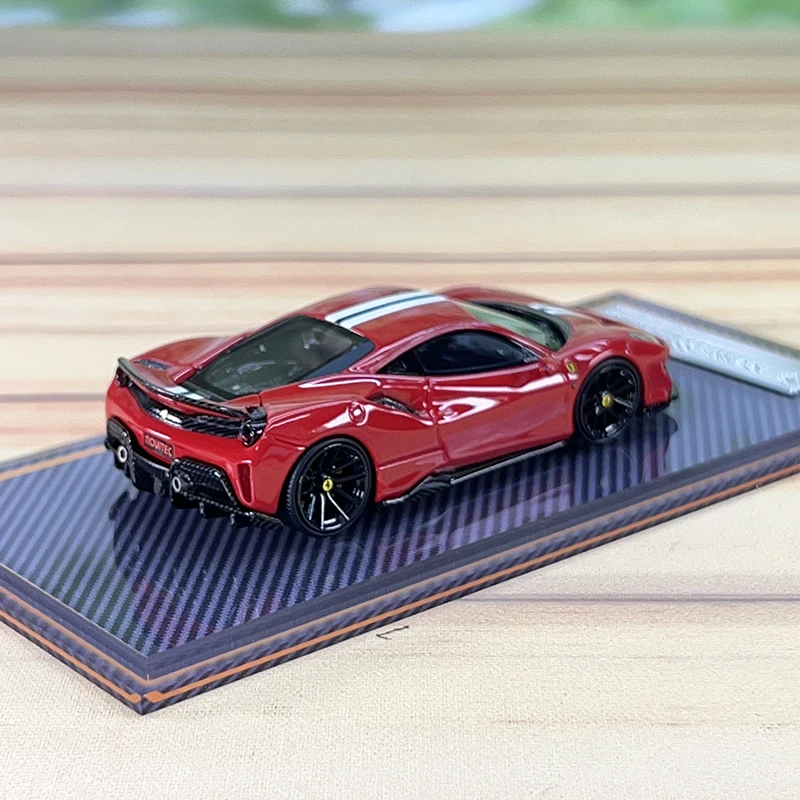 U2 1/64 フェラーリ488ピスタ　novitec グレー 1/64 Novitec Ferrari 488 Pista by U2 resin model car review
