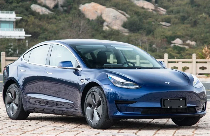 Für Tesla Modell 3 2017 2018 2019 2020 2021 2022 2023 Carbon Faser Muster Schwarz Seite Spiegel abdeckung Kappen – Detail 7