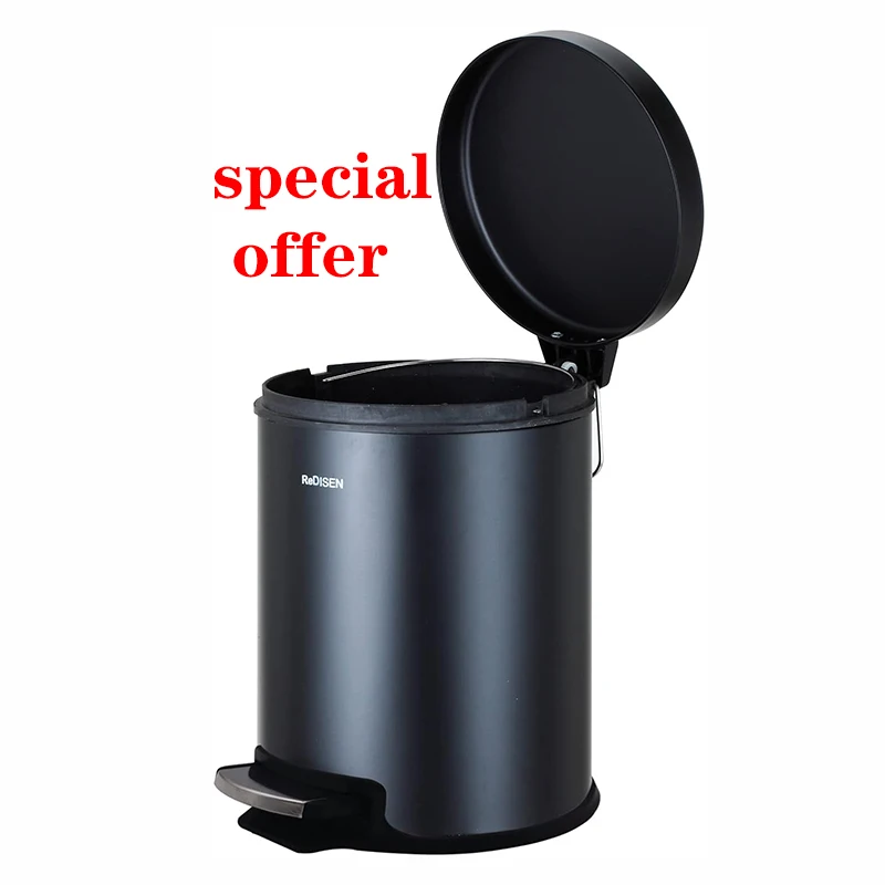 redisen-pedal-bin-soft-close-per-cucina-bagno-wc-nero-5l