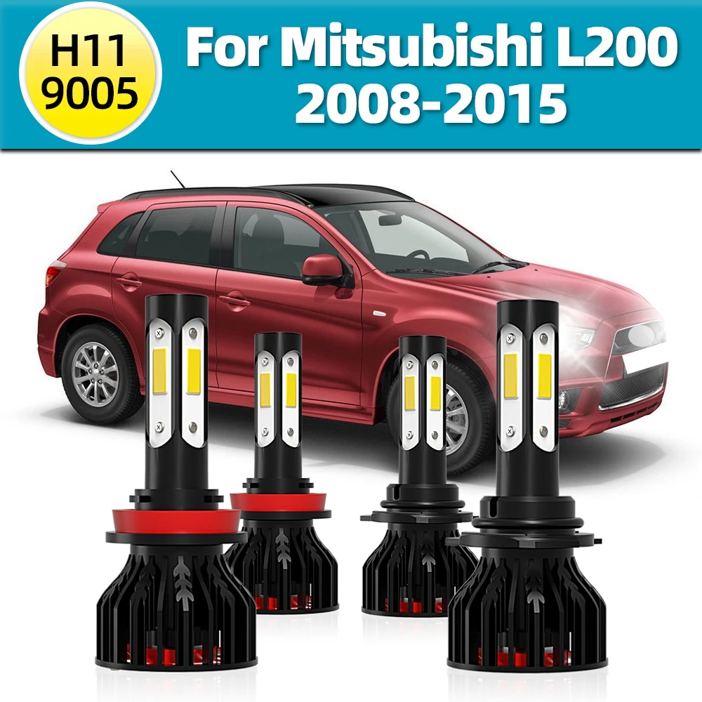 

Turbo 360° Four-sides Lamp Auto Car H11 9005 12V Led Headlight Bulbs For Mitsubishi L200 2008 2009 2010 2011 2012 2013 2014 2015